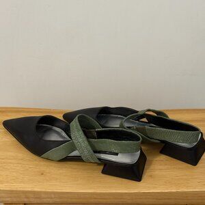 Charles & Keith Mary Jane Leather Slingback Sandals 38